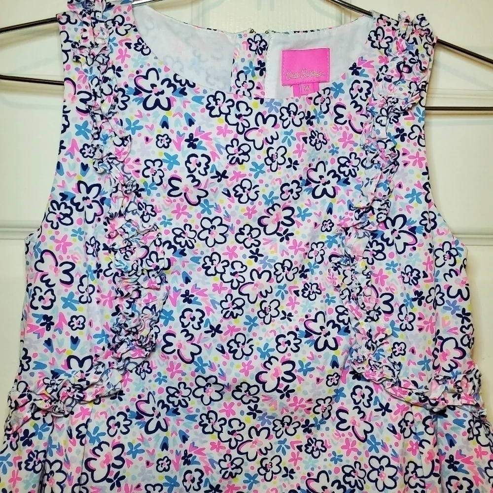 Lilly Pulitzer Amia Ditsy Floral Dress Sz 12